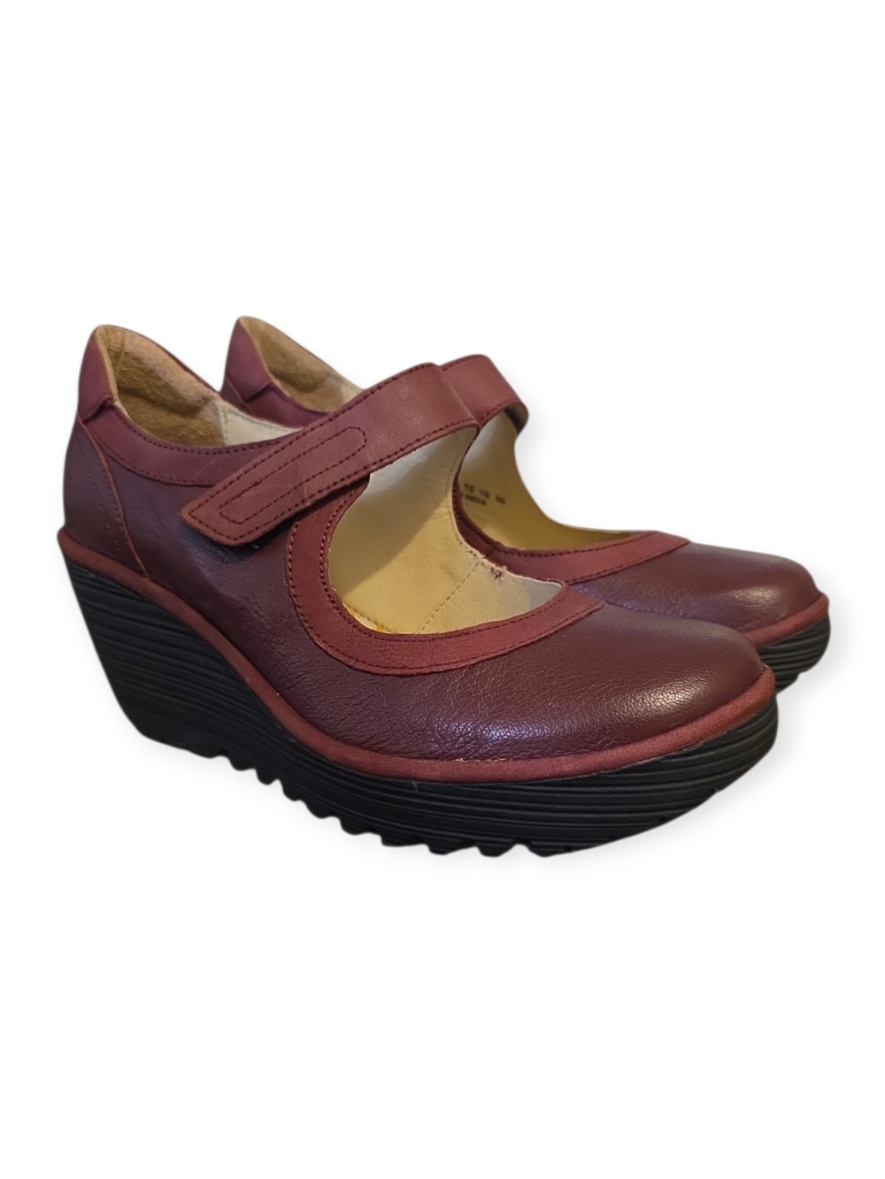 Women's‎ NWOT Fly London wedge platform Mary Jane shoes, size 38(7.5-8)